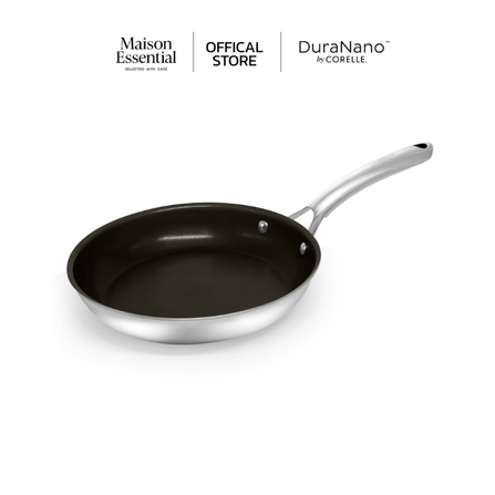กระทะตื้น 20 ซม. NON-STICK ไร้การเคลือบ CORELLE DURANANO สีเงิน_2
